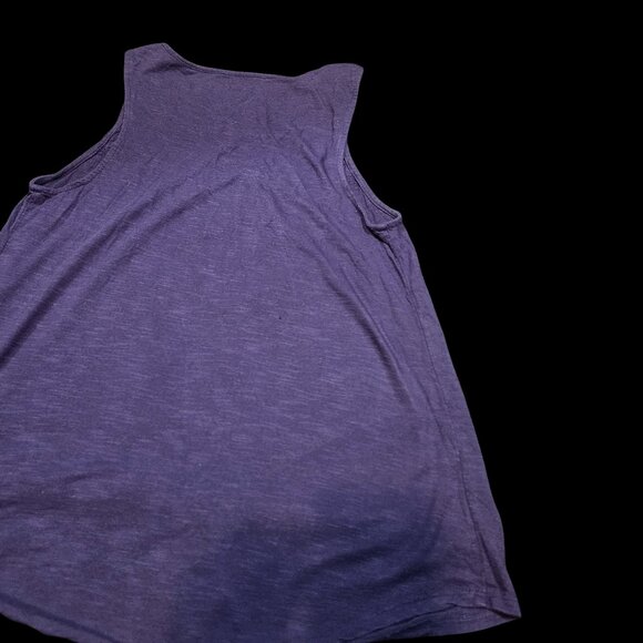 Merona Blue Sleeveless Tunic Top – Size Small – Crochet Detail - Picture 4 of 5